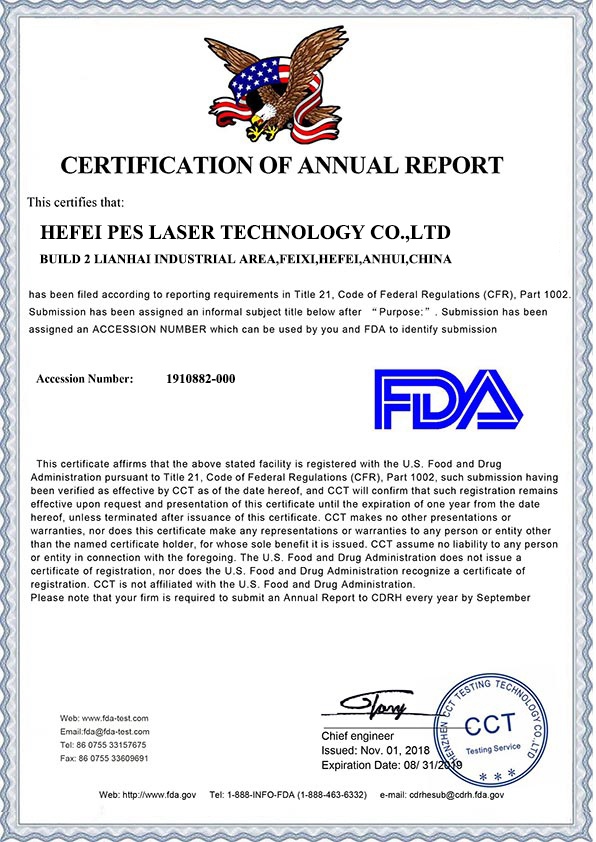 FDA van laserlasmachine